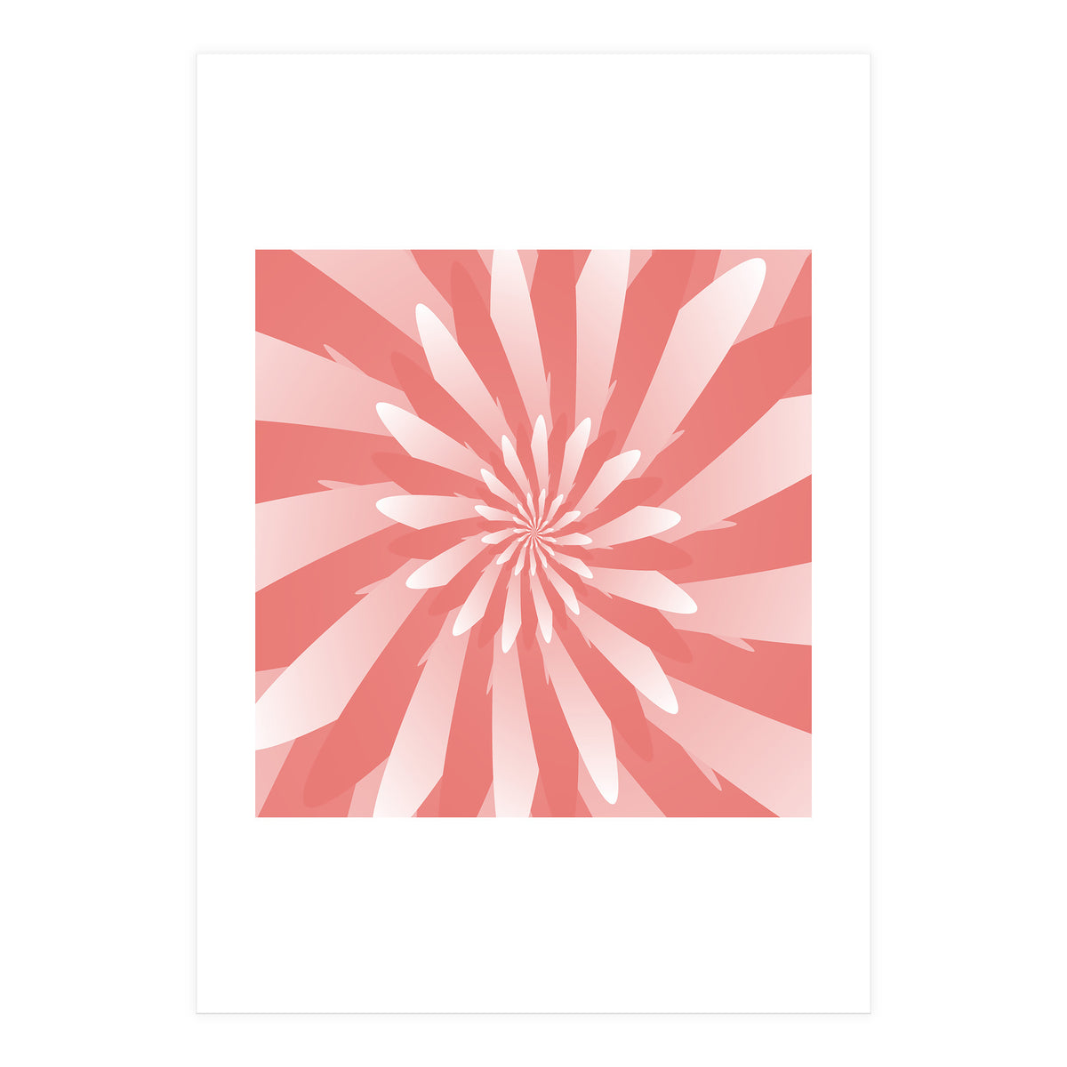 Flower Pattern Spiral  (Print Only)