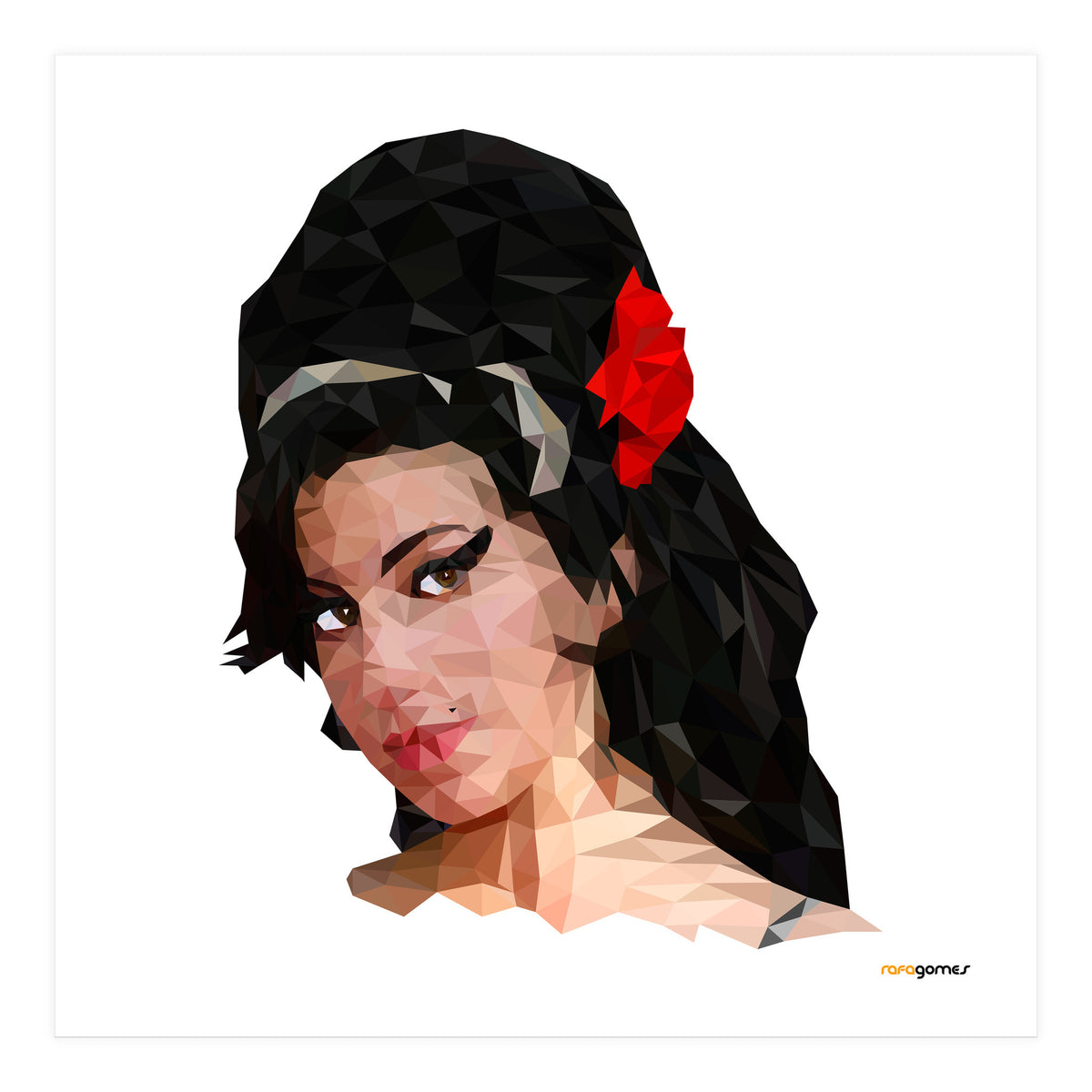Amy Low Poly (Print Only)