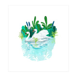 Swans In Love (Print Only) thumbnail