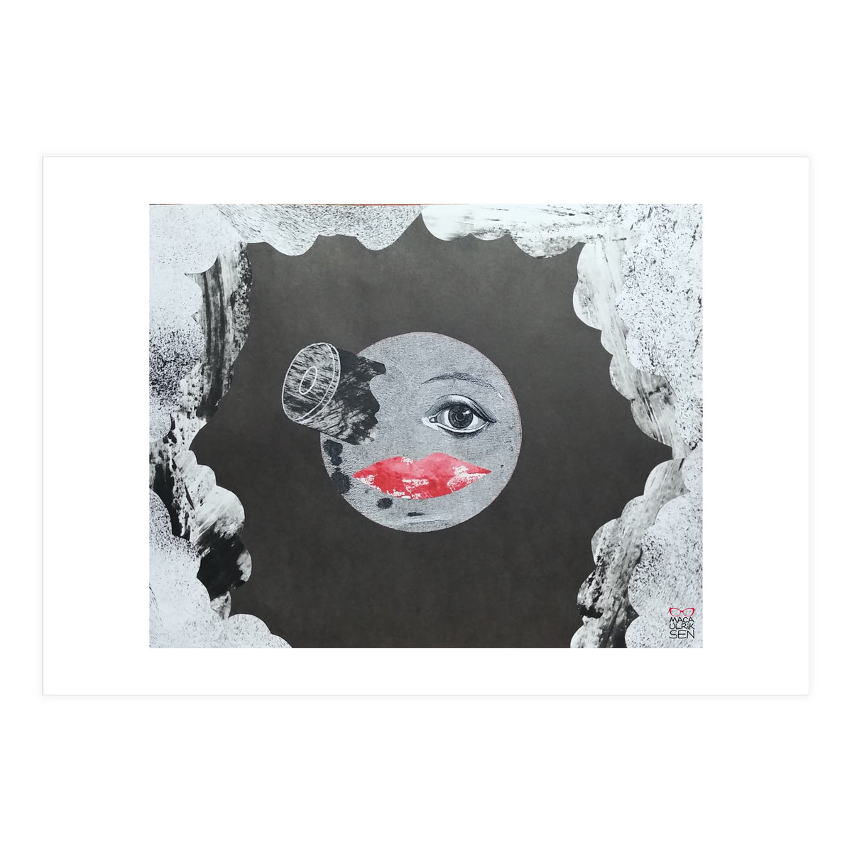 Voyage dans la lune collage (Print Only)