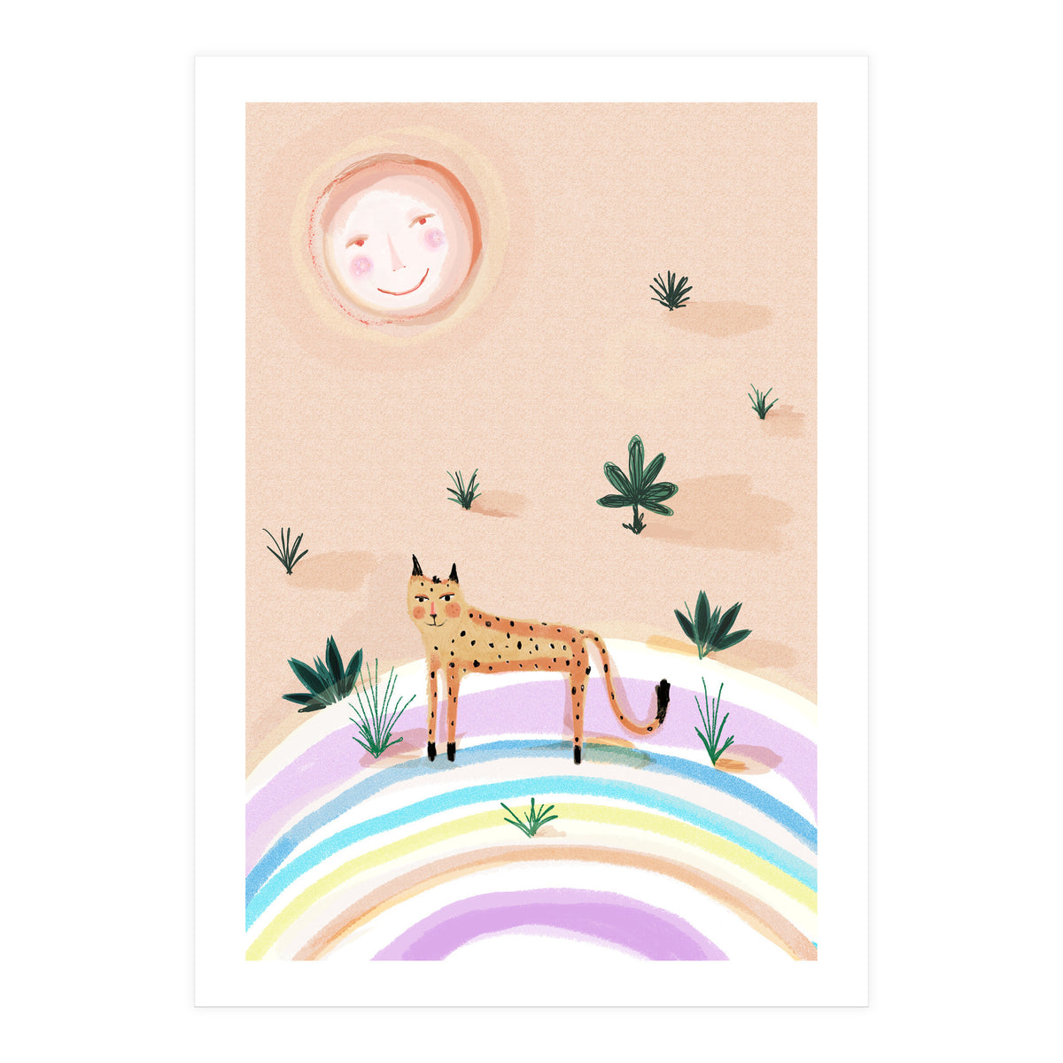 Rainbow Leopard  (Print Only)