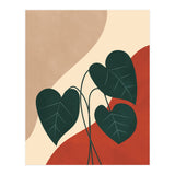Mid century Botanical Anthurium Plant (Print Only) thumbnail