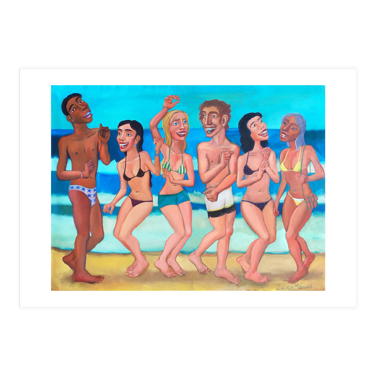 Fiesta En La Playa 4 (Print Only)