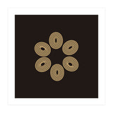 Golden floral lines | abstract minimal (Print Only) thumbnail