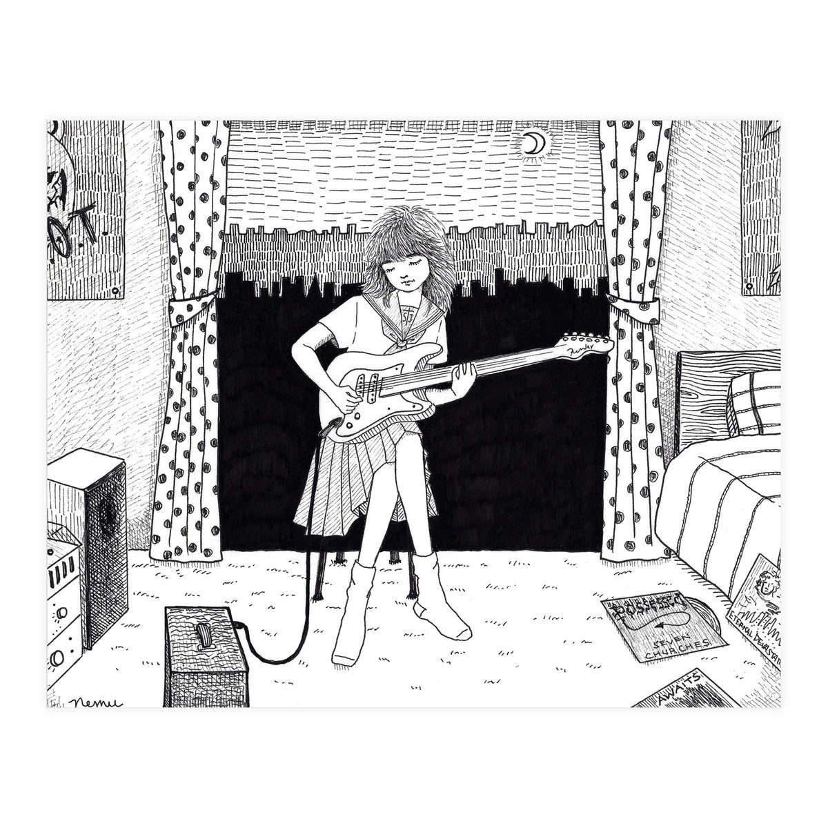 Teenager's Room In The 80's (Print Only)