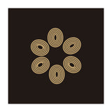 Golden floral lines | abstract minimal (Print Only) thumbnail