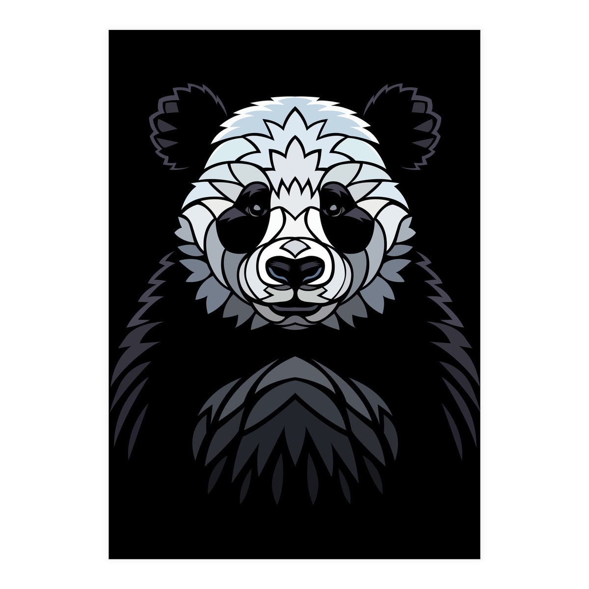 Tribal frontal Panda (Print Only)
