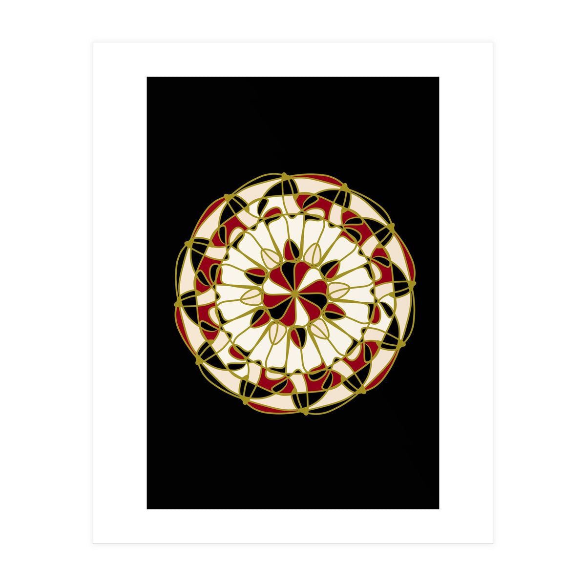 Multicolored Mandala (Print Only)