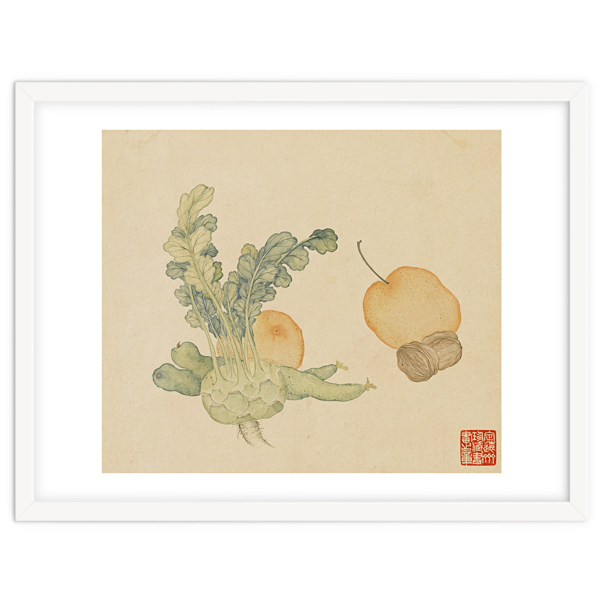 Wang Chengpi ~flowers And Vegetables, Vegetables, Fruits, Epiphyllum, Pears, Peppers