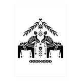 Swedish Dala Horse Folk Pattern (Print Only) thumbnail
