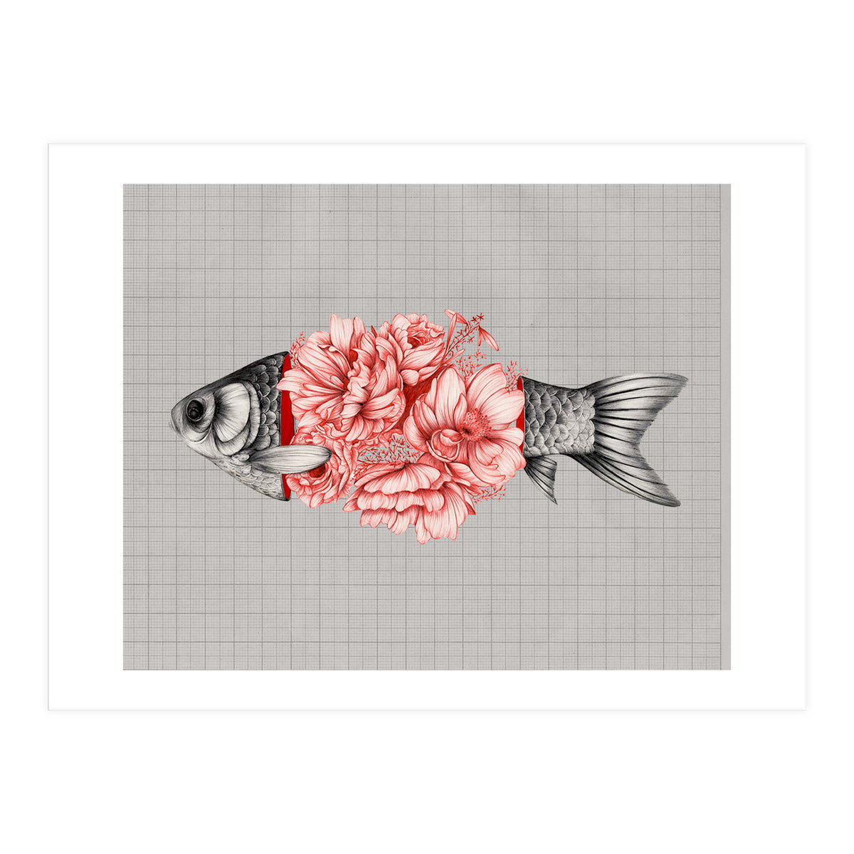 Vintage Tropical Aquarium Fish  (Print Only)