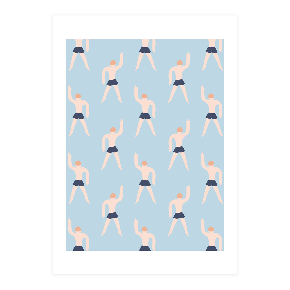Swimming Boy Pattern (Print Only)