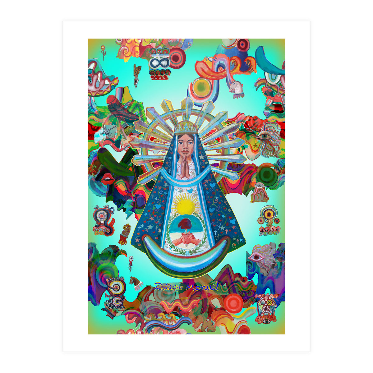 Virgen Y Graffiti 26 (Print Only)