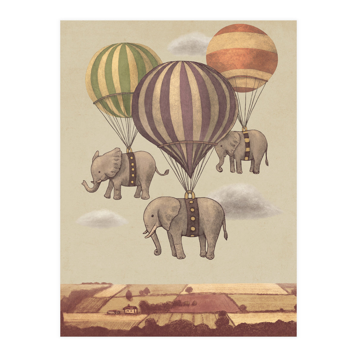 Flight Of The Elephants (Print Only)