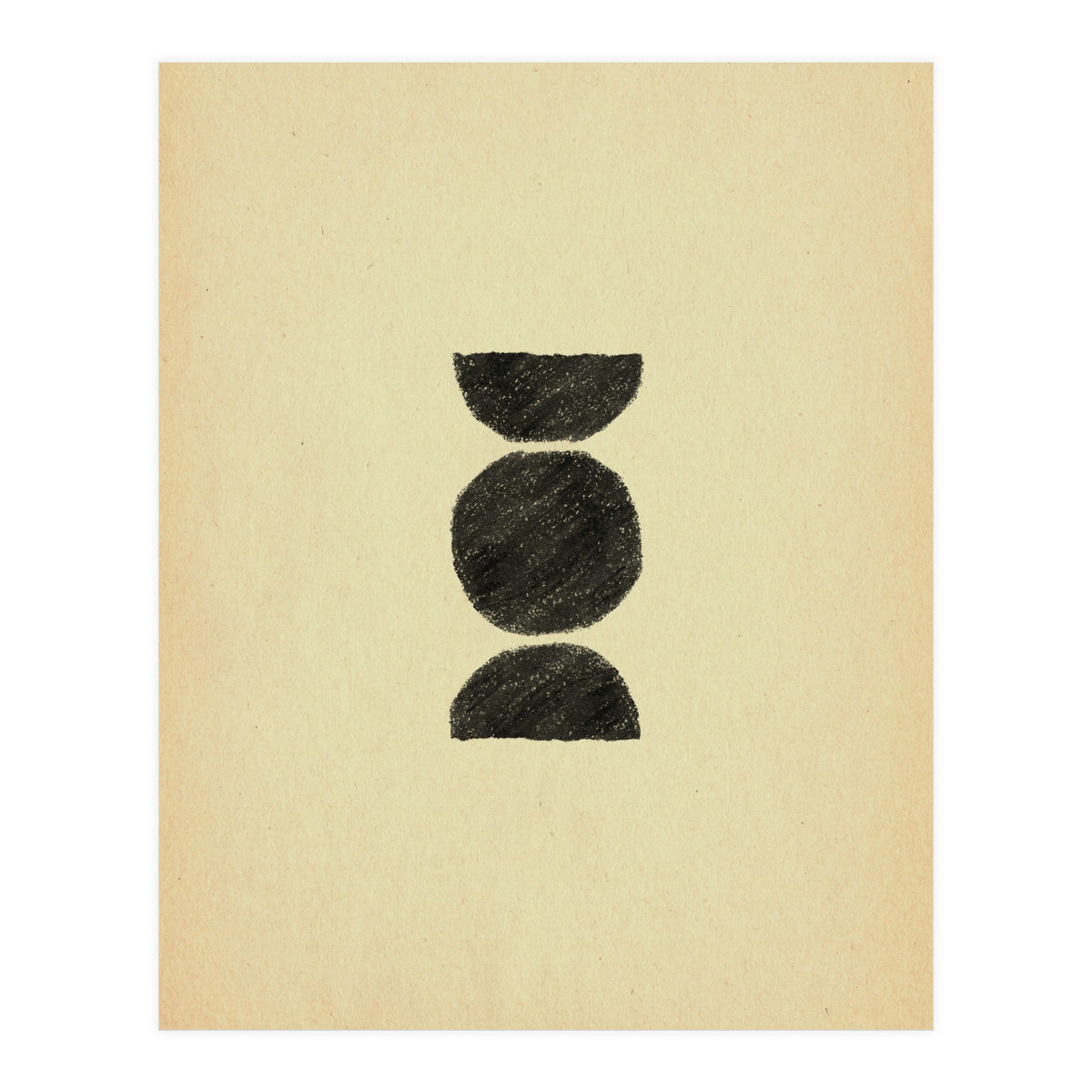 Abstract mid-century modern shapes (Print Only)