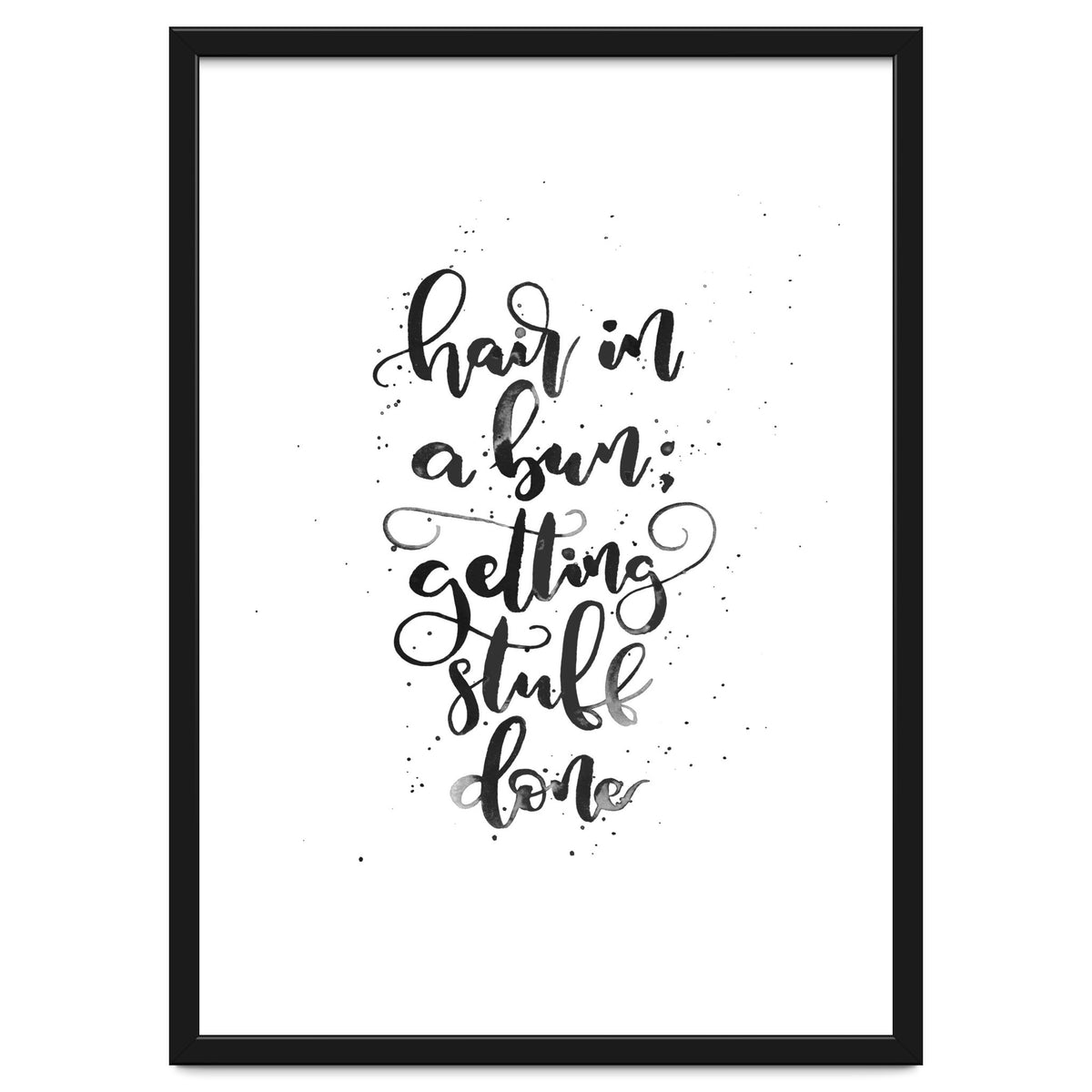 Hair In A Bun Getting Stuff Done