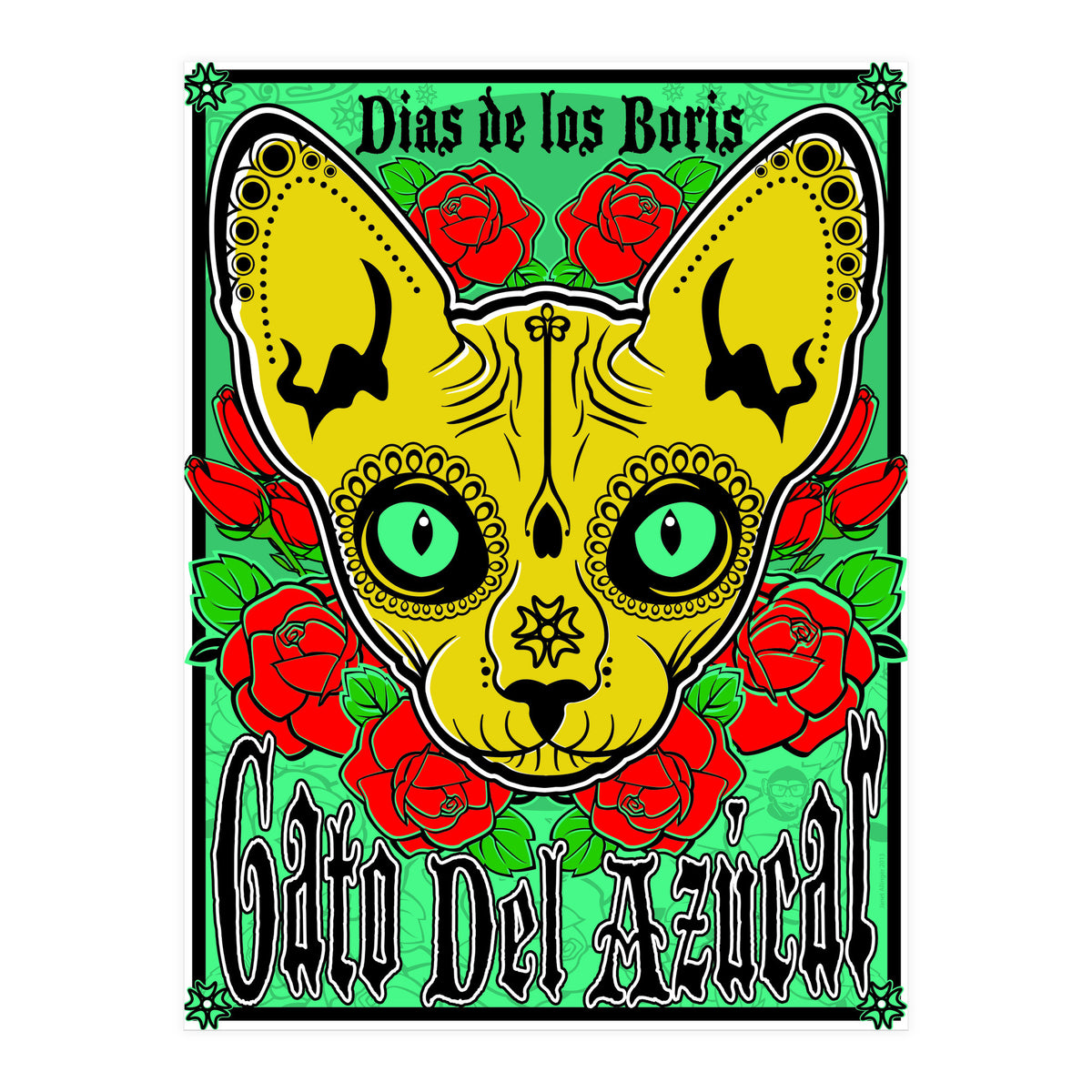 Boris Sugar Skull (Print Only)