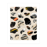 Marble Jelly Beans, Abstract Shapes Nature Eclectic Textures, Precious Stones Agate Dark Mystery (Print Only) thumbnail