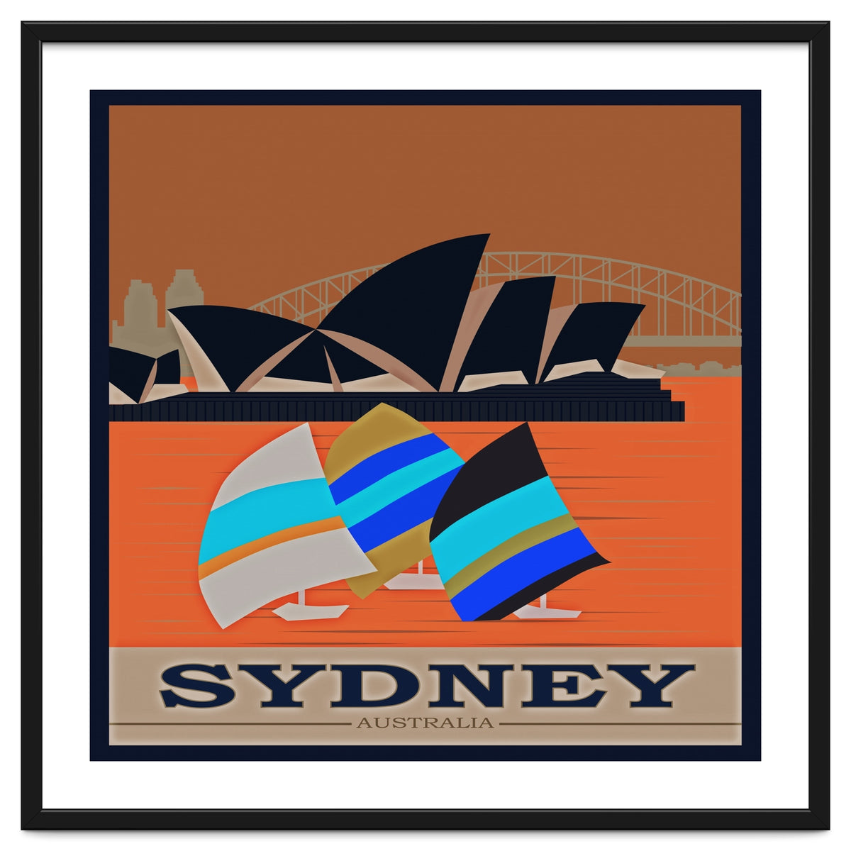 Sydney Australia Travel Poster