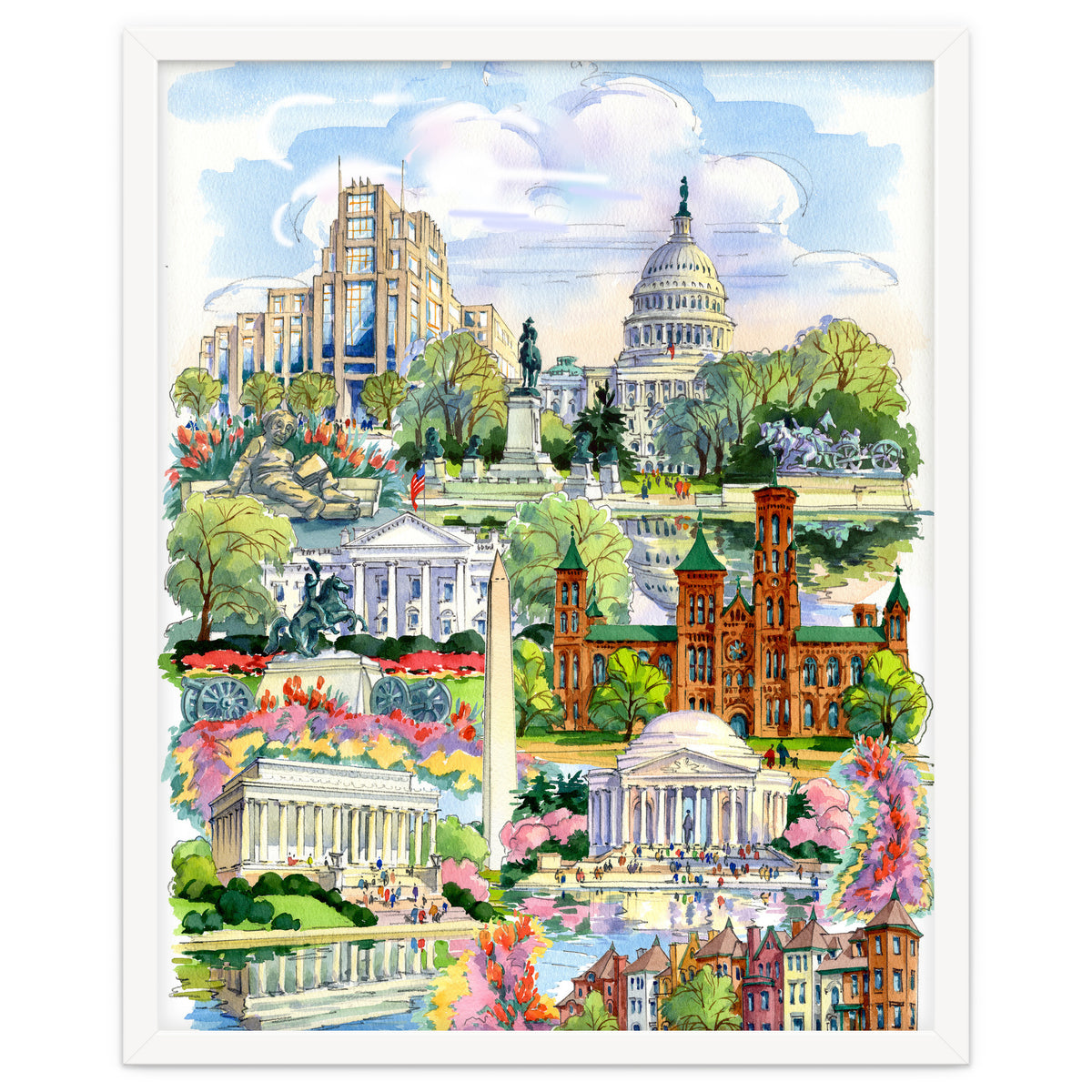 Washington District of Columbia Illustration