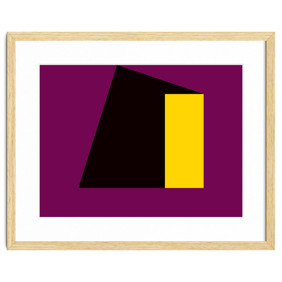 Geometric Shapes No. 55 - purple & yellow
