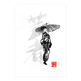 Geisha and umbrella (Print Only) thumbnail