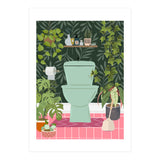 Botanical Loo in Tropical Bathroom (Print Only) thumbnail