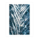 Indigo Blue Botanical Leaves No. 9 (Print Only) thumbnail