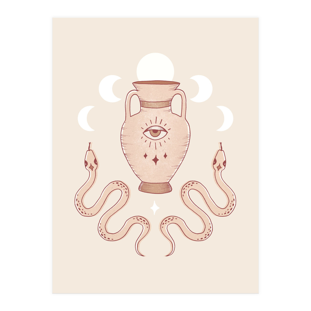 Terracotta Snakes (Print Only)