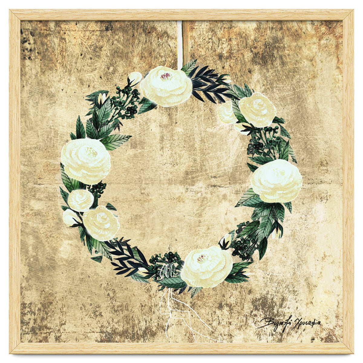 Wreath #White Flowers #Royal collection