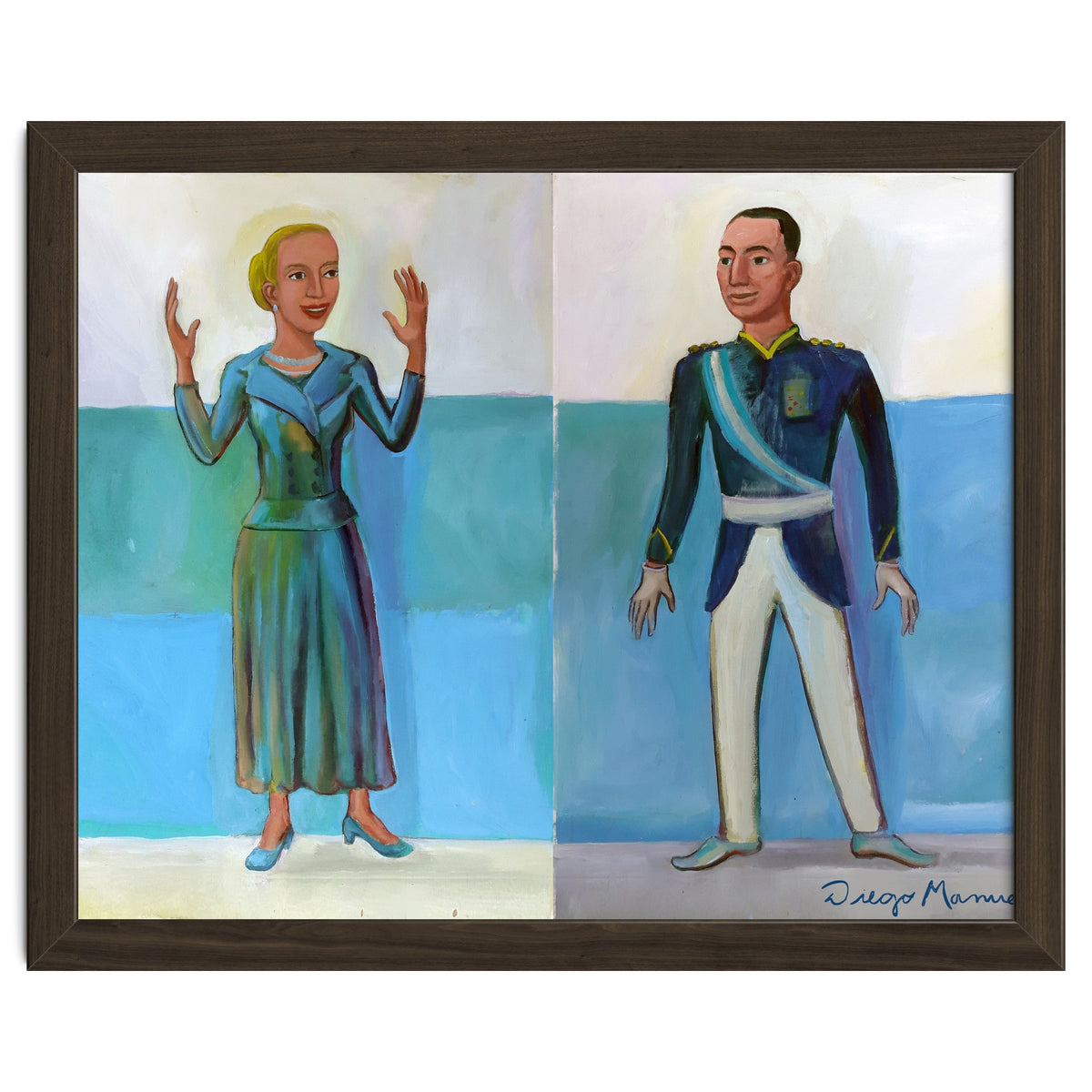 Diptico Evita Y Peron