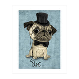 Pug, Gentle Pug (Print Only) thumbnail