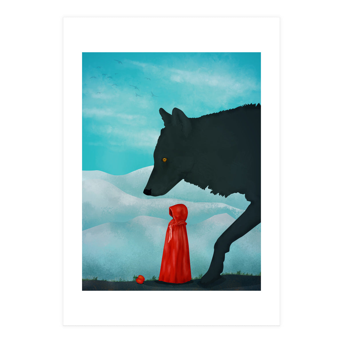 Red And Wolf (Print Only)