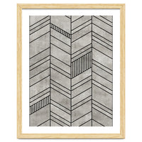 Concrete Chevron Pattern