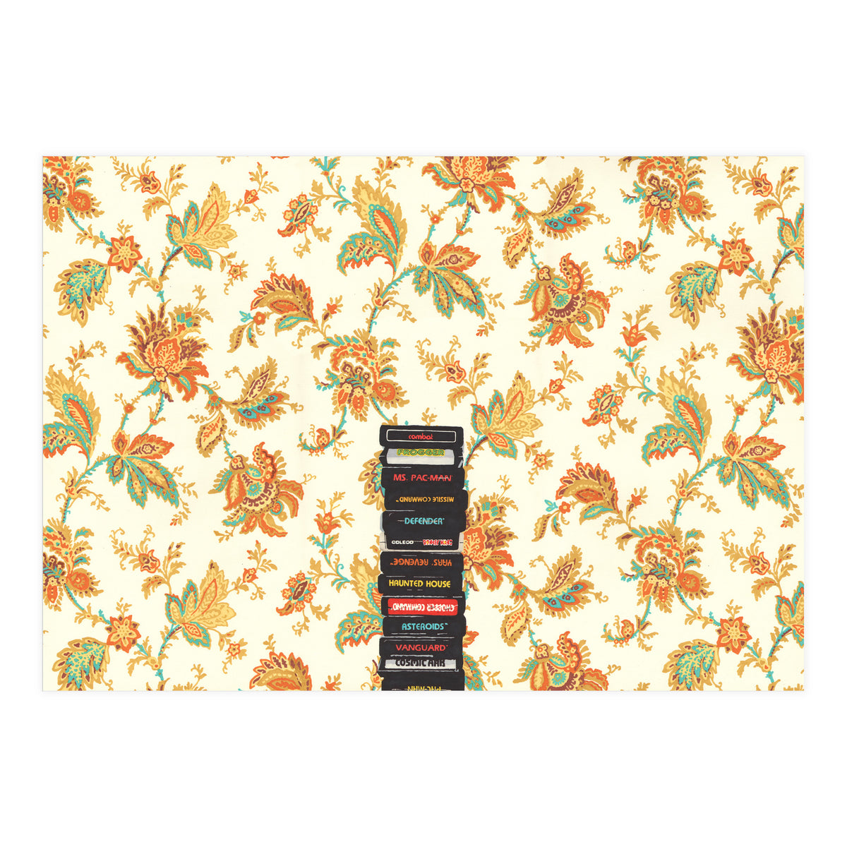 Atari & Flower Wallpaper (Print Only)