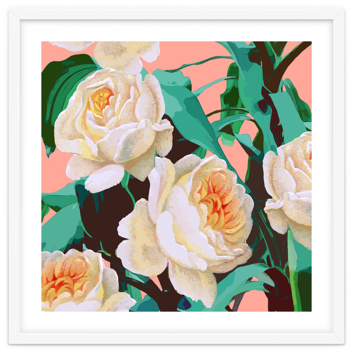 Tropical & White Blossom