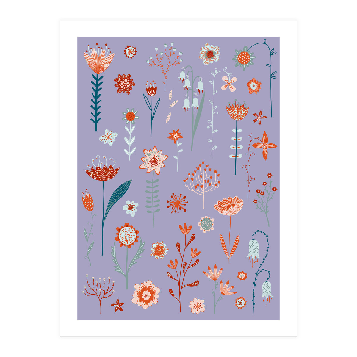 Flowers Of The Summer Purple (Print Only)