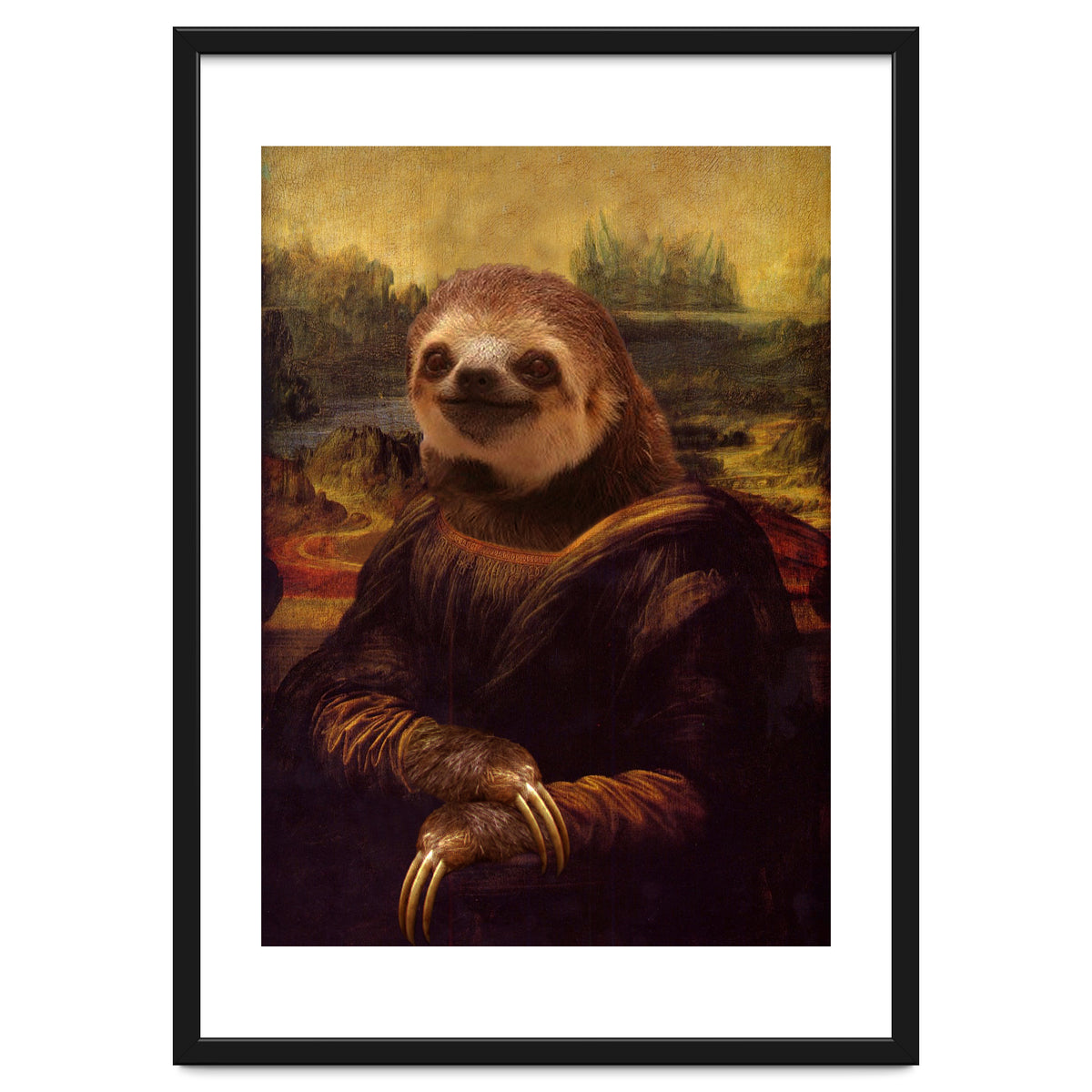 Sloth Mona Lisa