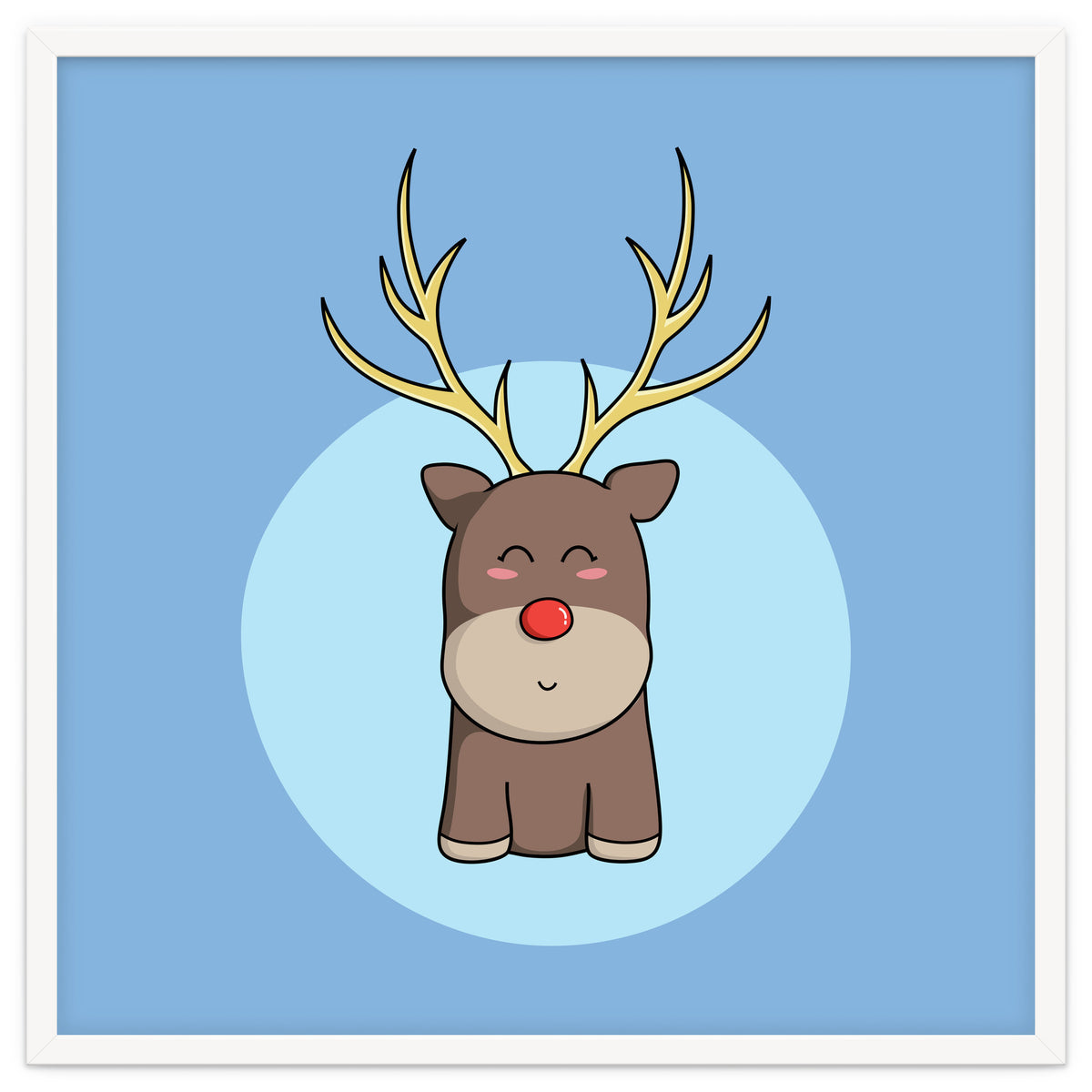 Kawaii Cute Christmas Reindeer