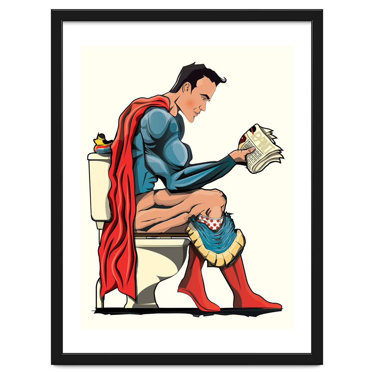 Superman on the Toilet, funny bathroom humour