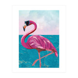 Flamingo on holiday (Print Only) thumbnail