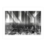 Modern Art BROOKLYN BRIDGE & SKYLINE (Print Only) thumbnail