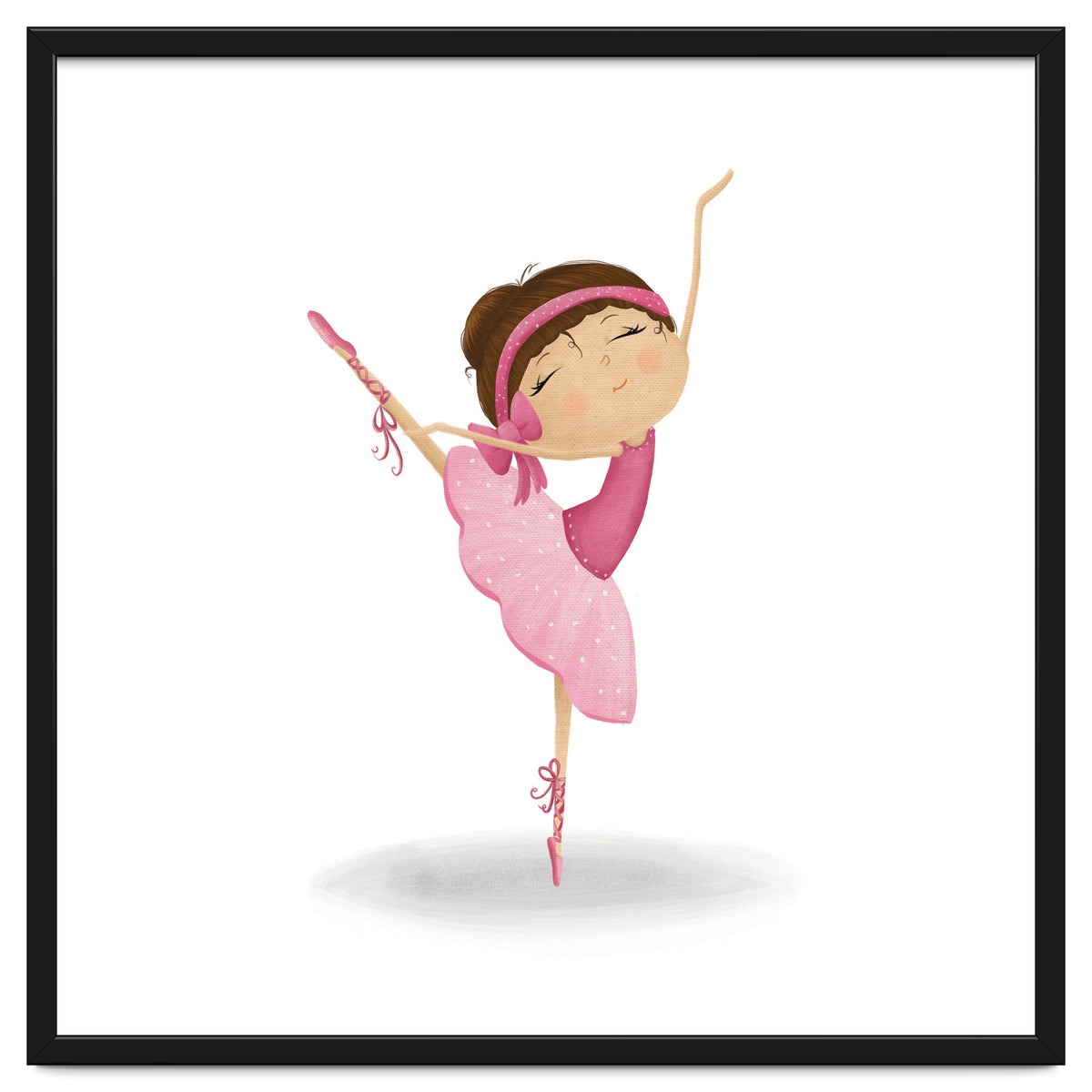 Adorable Ballerina Nursery Print
