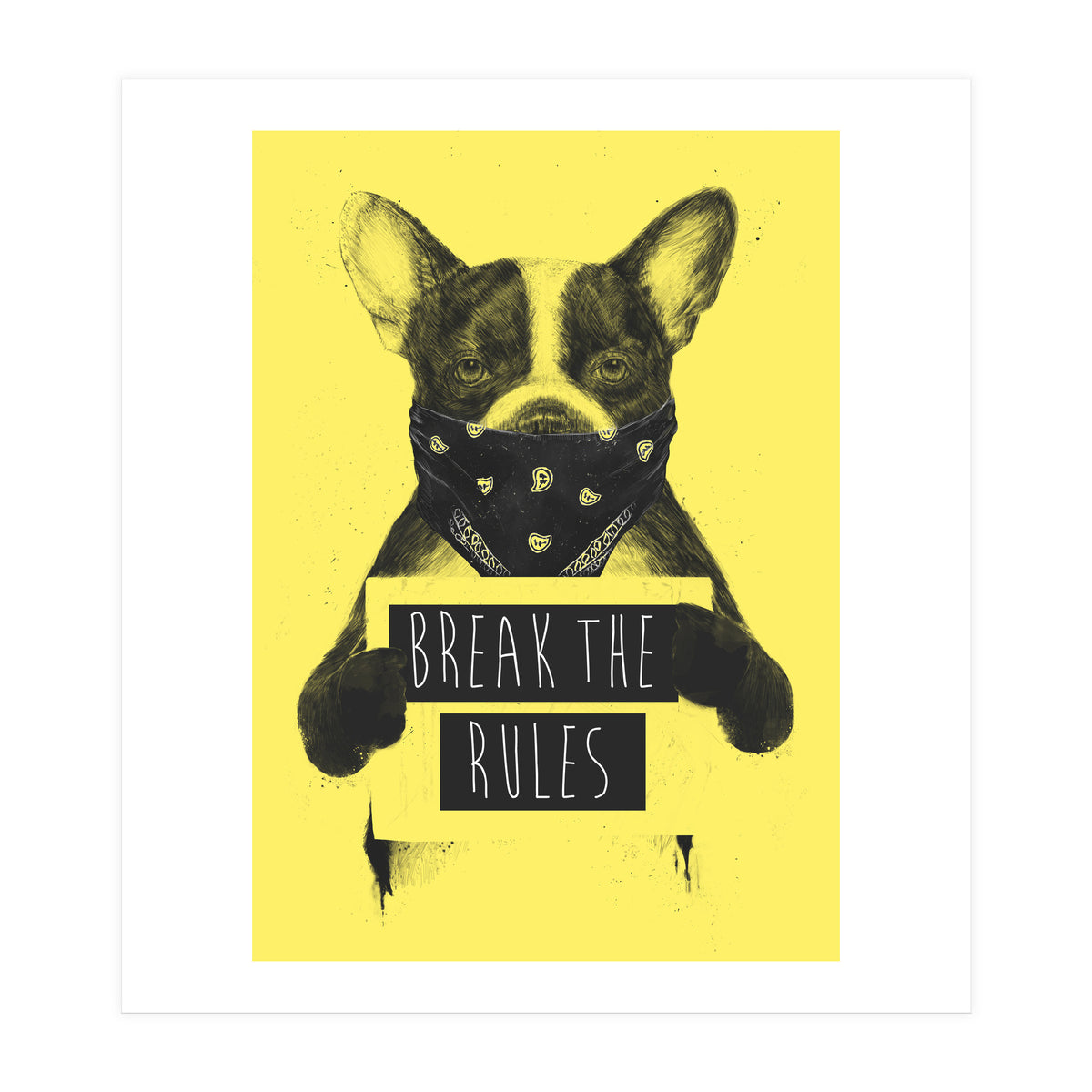 Rebel Dog Yellow (Print Only)