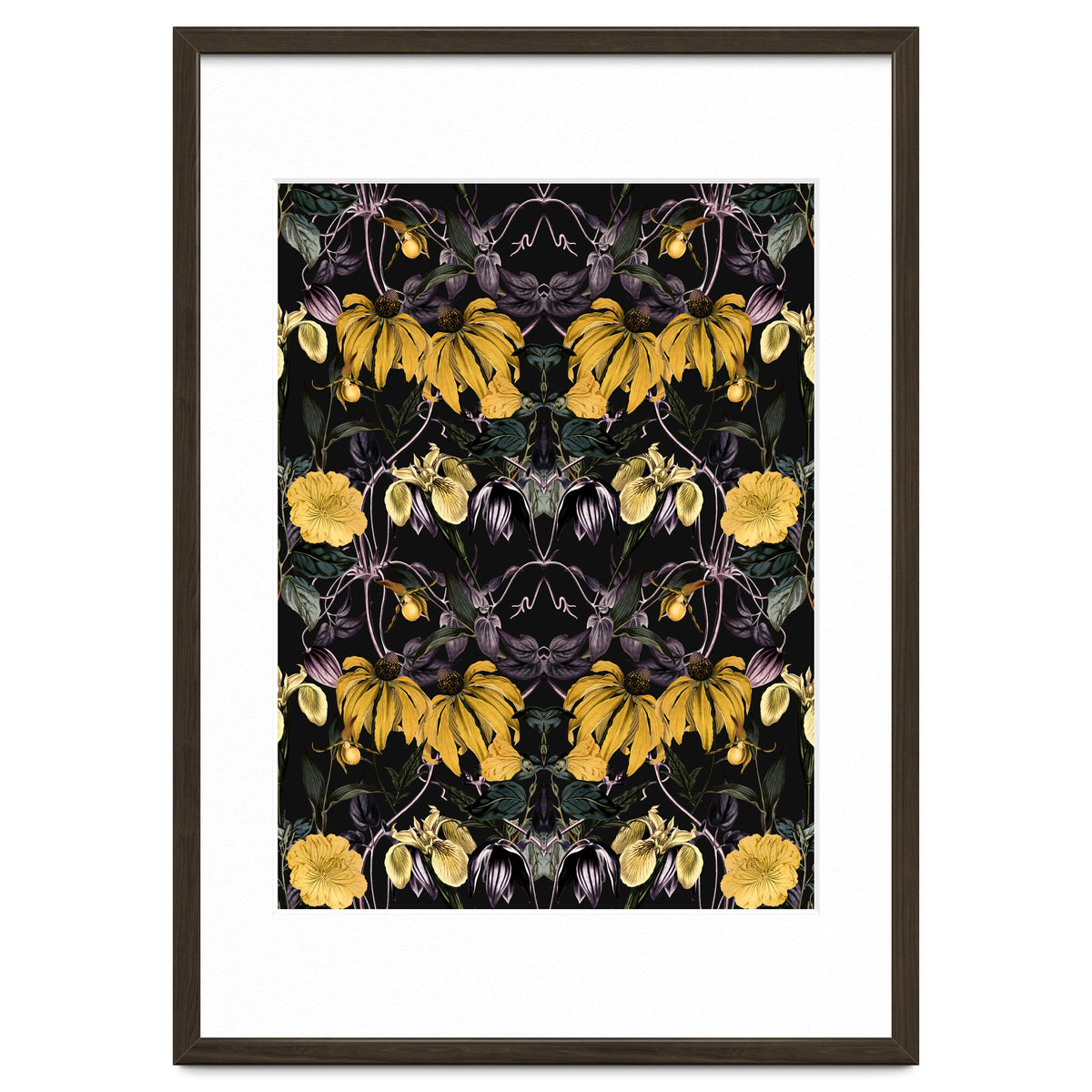 Nocturnal botanical garden kaleidoscope