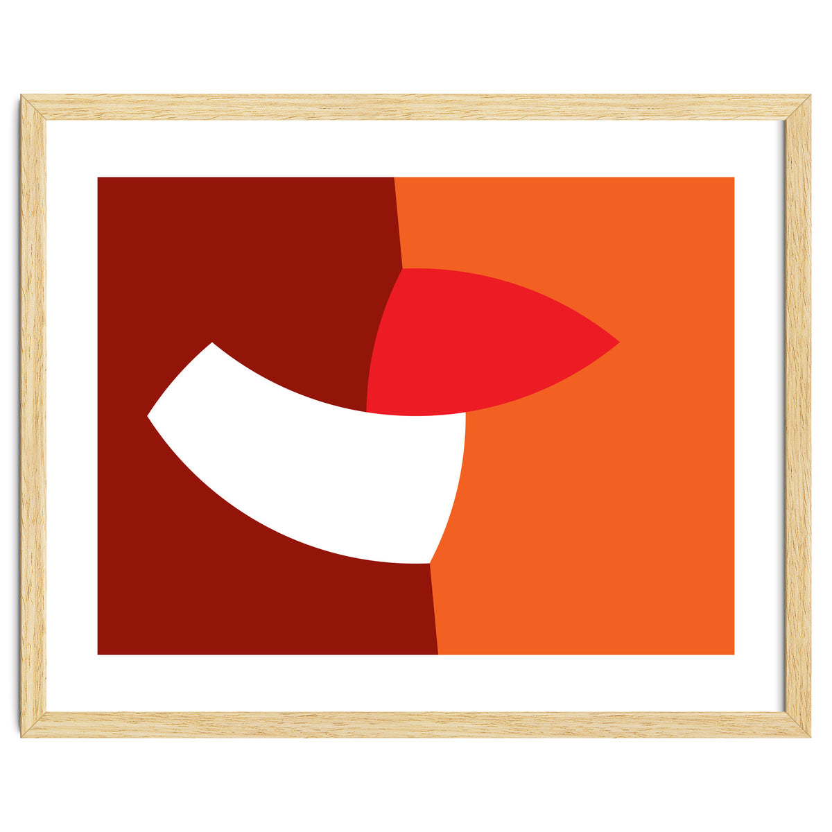 Geometric Shapes No. 66 - orange & reds