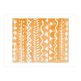 Abstract boho tribal pattern in pastel orange (Print Only) thumbnail