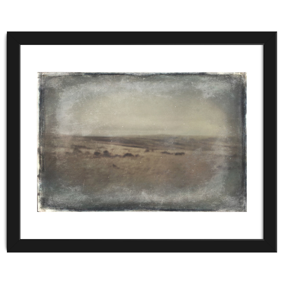 Bleak winter landscape of Saddleworth Moor