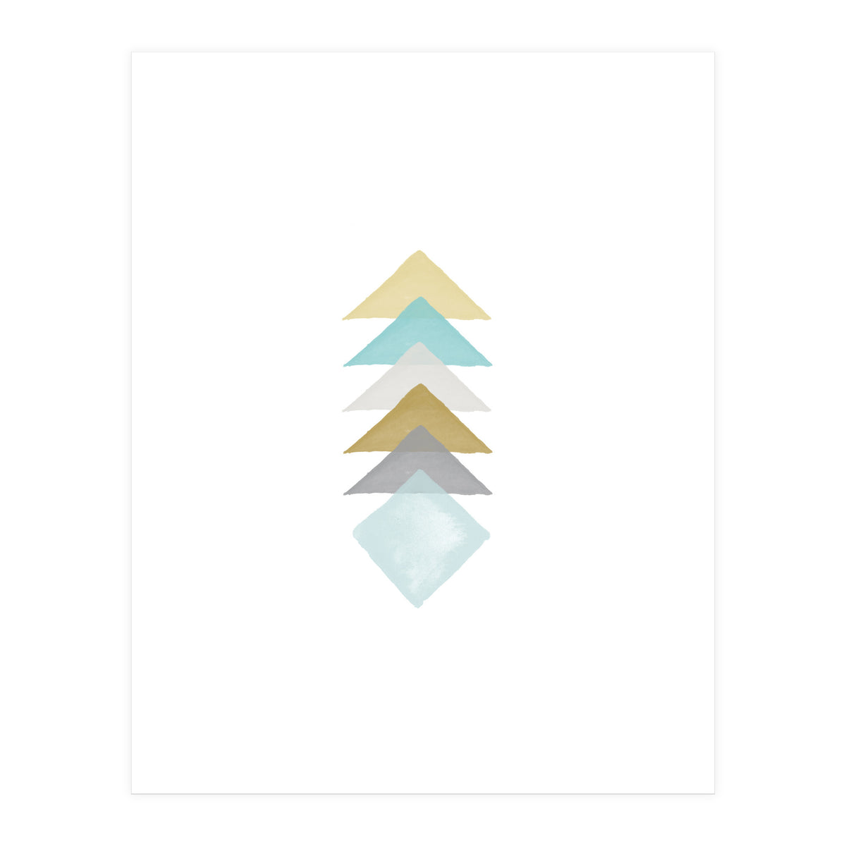 Watercolor Triangles (Print Only)