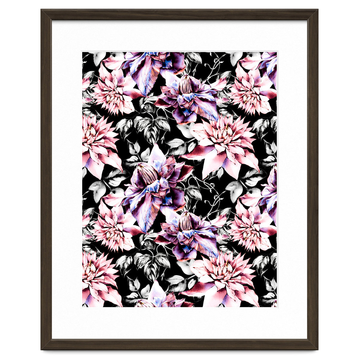 Pink bloom in the dark